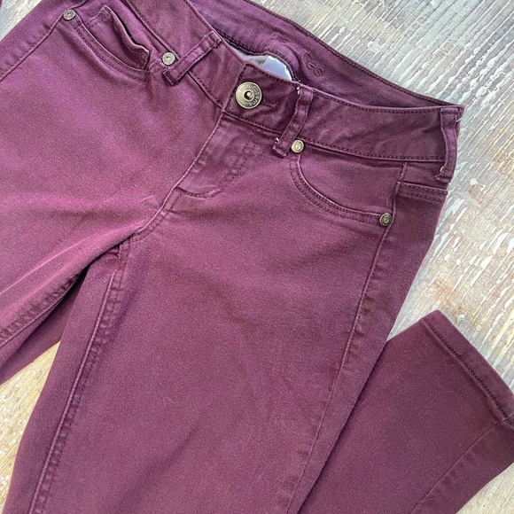Maurices The Skinny Ponte Ankle Pant Small Purple XS - Picture 2 of 8